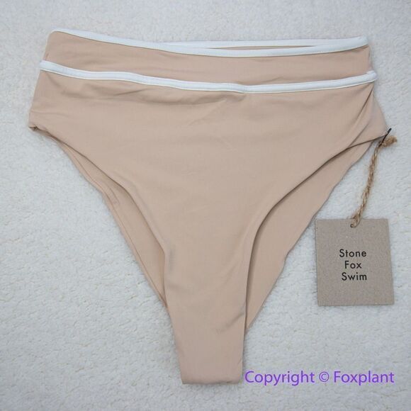 NEW Stone fox swim free people juniper high waisted bikini‎ bottoms, size M - Picture 6 of 15